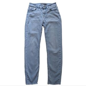 Just USA Women's Light Wash Blue Cropped Skinny Stretch Denim Jeans Size 6